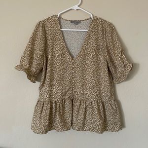 Floral Peplum Blouse